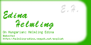 edina helmling business card